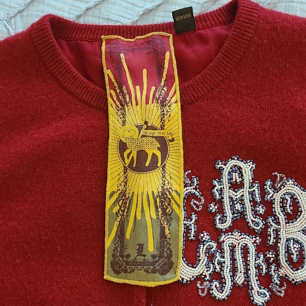 Vintage L.A.M.B. Beaded Cardigan - Picture 3 of 14
